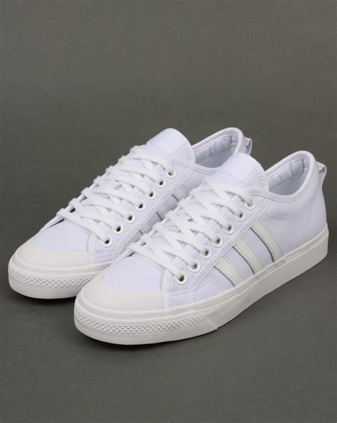 adidas nizza wit heren|adidas Originals Men's Nizza Sneaker .